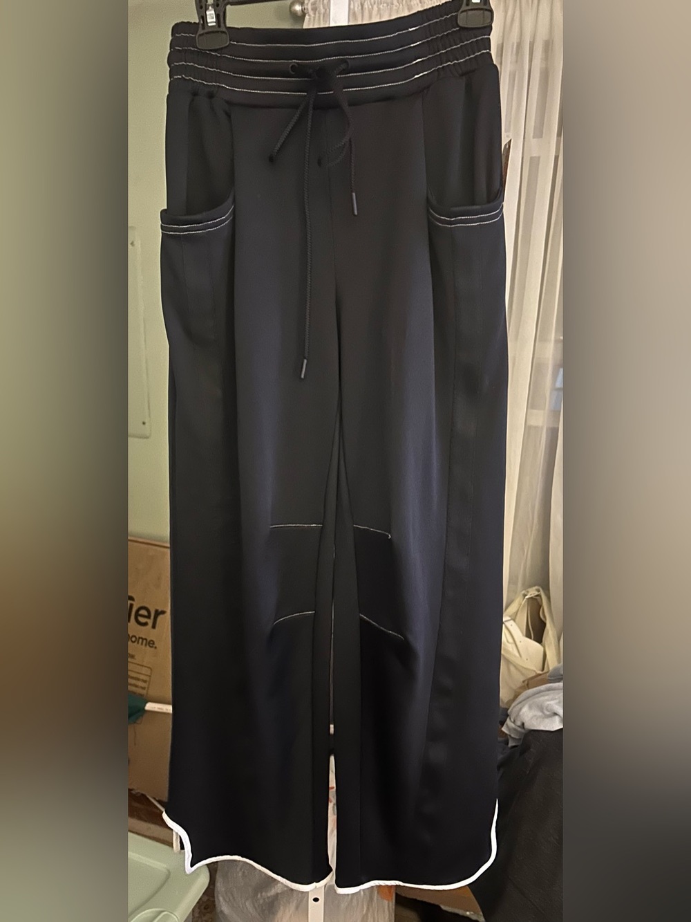 Free People Champ is Here Pants in Black with white Trim